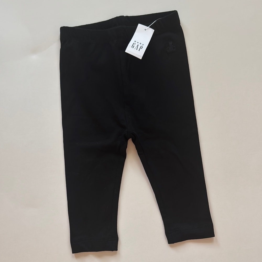 NEW GAP Baby Girl Black Stretch Leggings 6-12 months